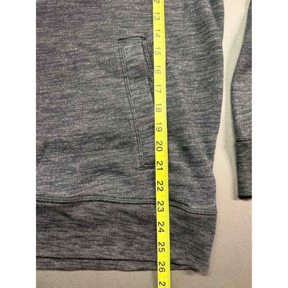 G.H. Bass & Co Mens Medium‎ Gray Heather Sherpa Lined Quarter Button Pullover
